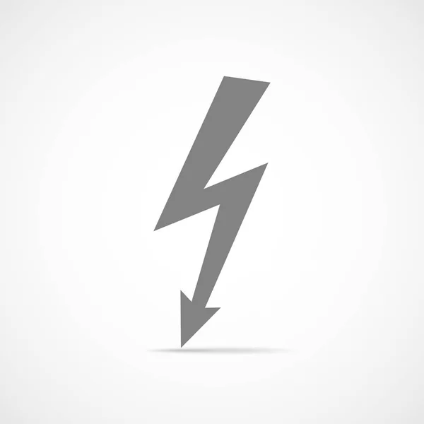 Lightning icon. Vector illustration. — Stock Vector