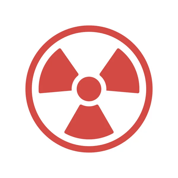 Farlig strålning ikon. Vektorillustration. — Stock vektor