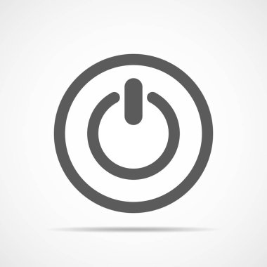 Güç simgesi. Vektör çizim