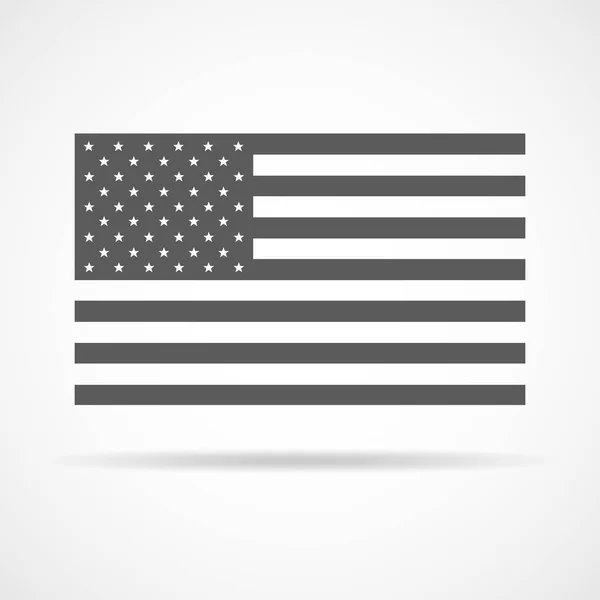 Amerikaanse vlag. vectorillustratie. — Stockvector