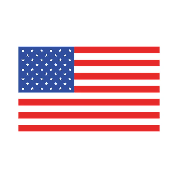 Amerikaanse vlag. vectorillustratie. — Stockvector