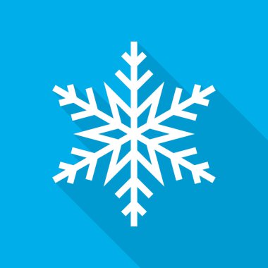 Kar Tanesi ikonu. vektör illüstrasyonu.