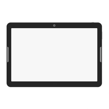 Tablet bilgisayar izole. Vektör çizim.