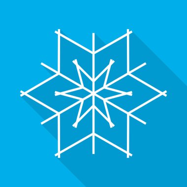 Kar Tanesi ikonu. vektör illüstrasyonu.
