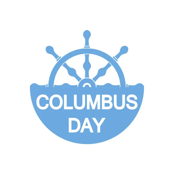 Insigne de jour Columbus. Illustration vectorielle — Image vectorielle