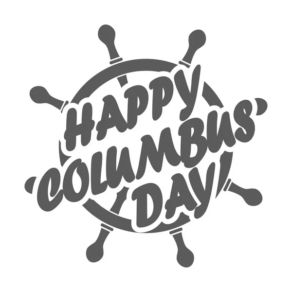 Columbus day jelvényt. Vektoros illusztráció — Stock Vector