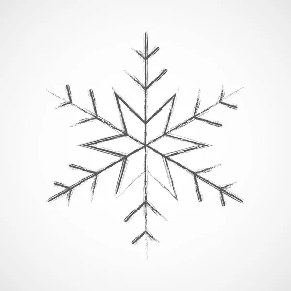 Snowflake icon. Vector illustration. — Stock Vector