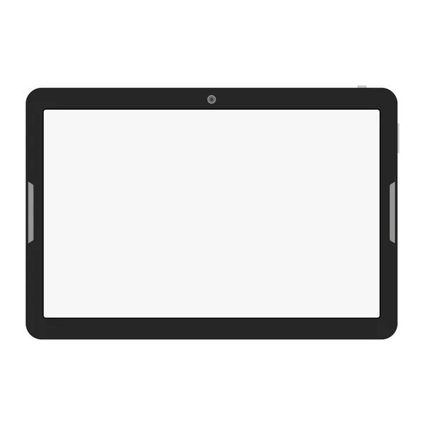 Komputer typu Tablet na białym tle. Ilustracja wektorowa. — Wektor stockowy