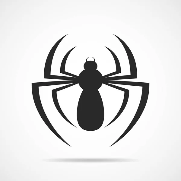 Lapos kivitel Spider ikonra. Vektoros illusztráció — Stock Vector