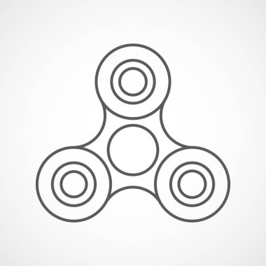 El spinner simgesi. Vektör çizim.