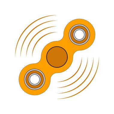 El spinner simgesi. Vektör çizim.