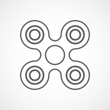 El spinner simgesi. Vektör çizim.