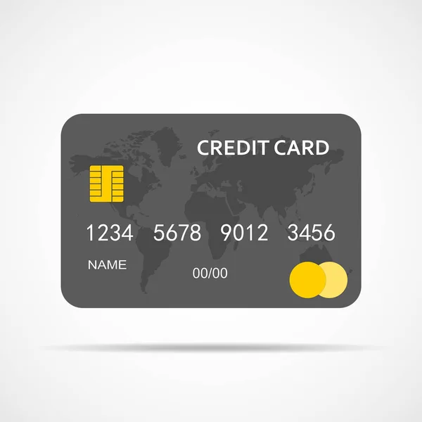Кредитна картка ізольована. Векторні ілюстрації — стоковий вектор