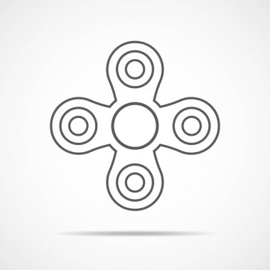 El spinner simgesi. Vektör çizim.