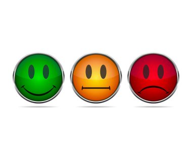 Duygular simgeler. Vektör çizim