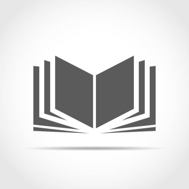 Kitap Simgesi. Vektör İllüstrasyonu