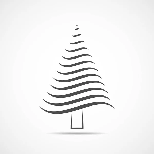 Fir tree icon. Vector illustration — Stock Vector