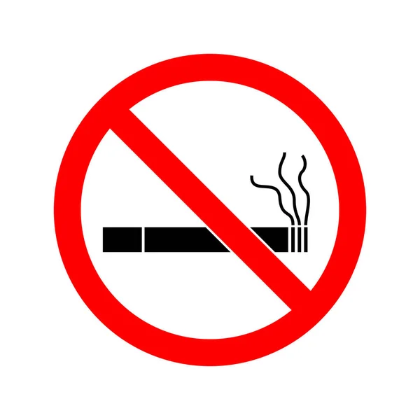 喫煙の兆候はない。ベクターイラスト — ストックベクタ