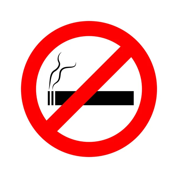 Geen teken van roken. vectorillustratie — Stockvector