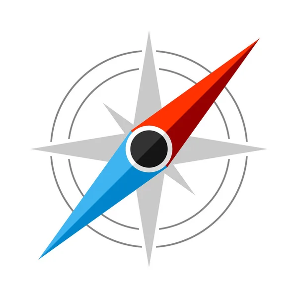Kompas icoon. vectorillustratie. — Stockvector