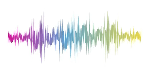 Renk ses dalgası işareti. Vektör çizim.