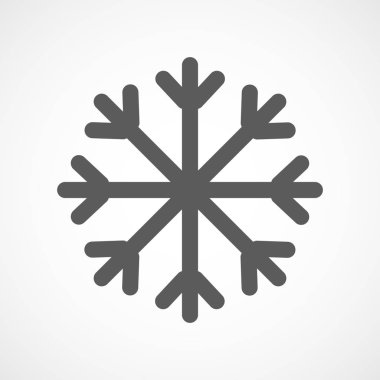 Kar Tanesi ikonu. vektör illüstrasyonu.