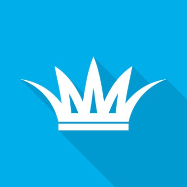 Taç ikonu. vektör illüstrasyonu.