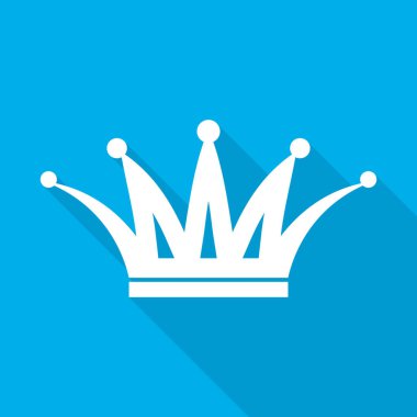 Taç ikonu. vektör illüstrasyonu.