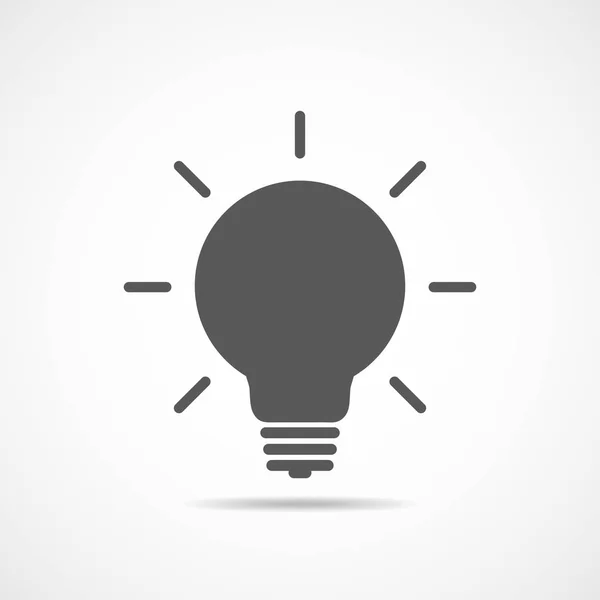Light bulb icon. Vector illustration. — Stock Vector