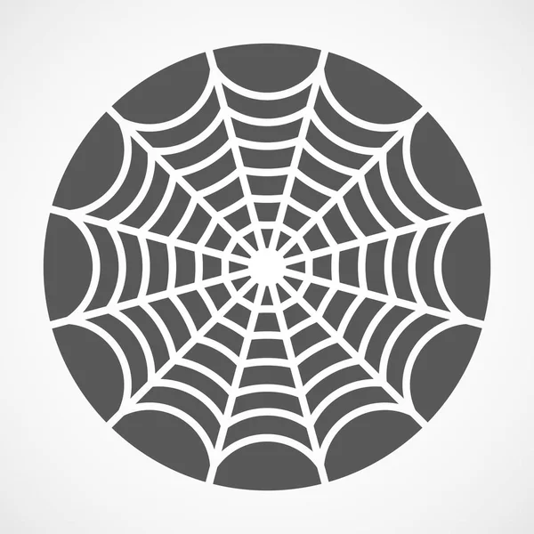 Szürke pókháló ikon. Vektoros illusztráció — Stock Vector
