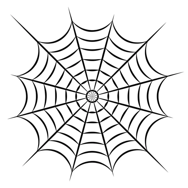 Graues Spinnweben-Symbol. Vektorillustration — Stockvektor