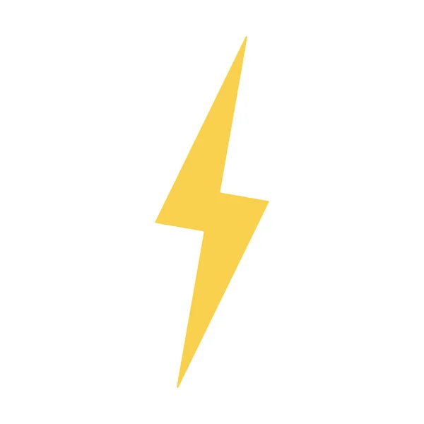 Lightning icon. Vector illustration. — Stock Vector