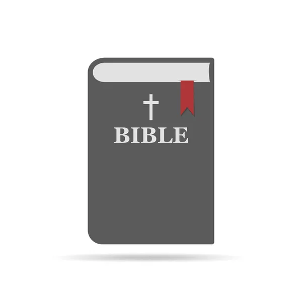 Biblia lapos ikonra. Vektoros illusztráció — Stock Vector