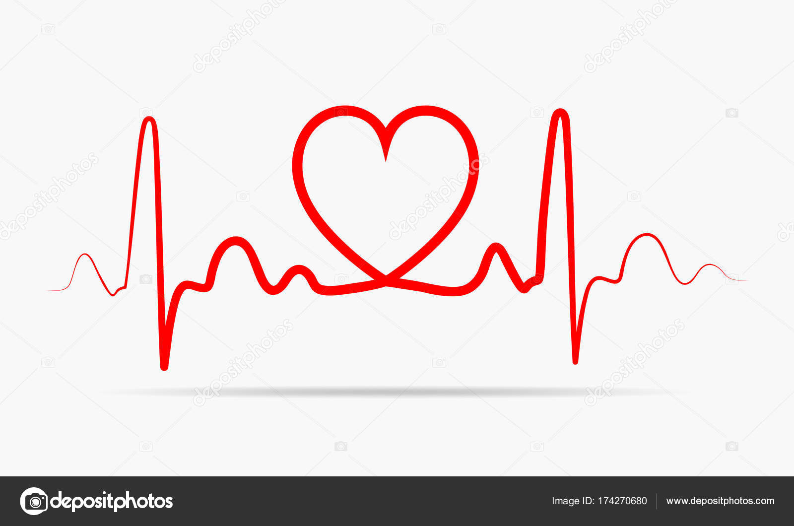 Heart icon. Vector illustration. Stock Vector by ©chekman1 174270680