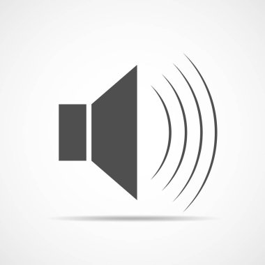 ses simgesi. vektör illüstrasyonu.