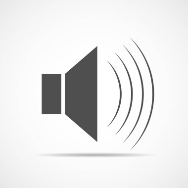 ses simgesi. vektör illüstrasyonu.