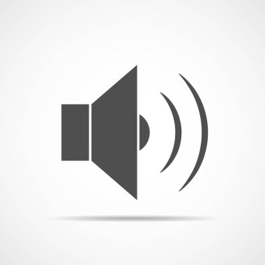 ses simgesi. vektör illüstrasyonu.