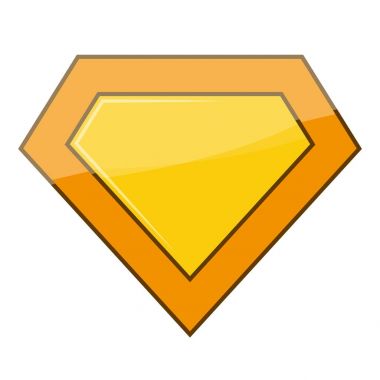 Süper kahraman logosu. Vektör çizim.