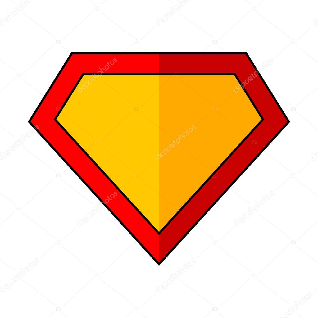 Superhero logo. Vector illustration.