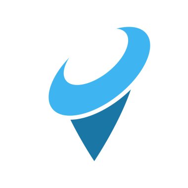 Harita noktası simgesi. Vektör çizim.