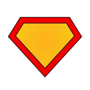Süper kahraman logosu. Vektör çizim.