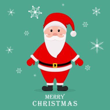 Çizgi film Noel Baba. Vektör çizim