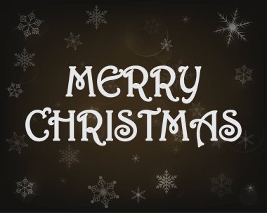 Tebrik Merry Noel kartı. Vektör çizim