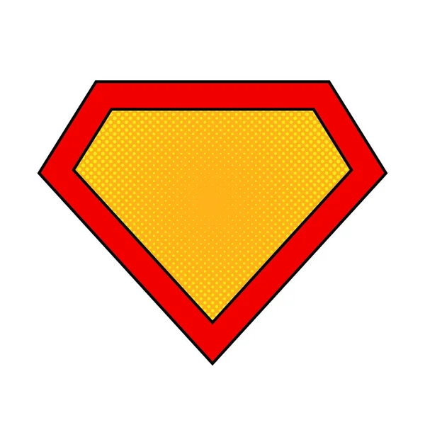 Süper kahraman logosu. Vektör çizim.