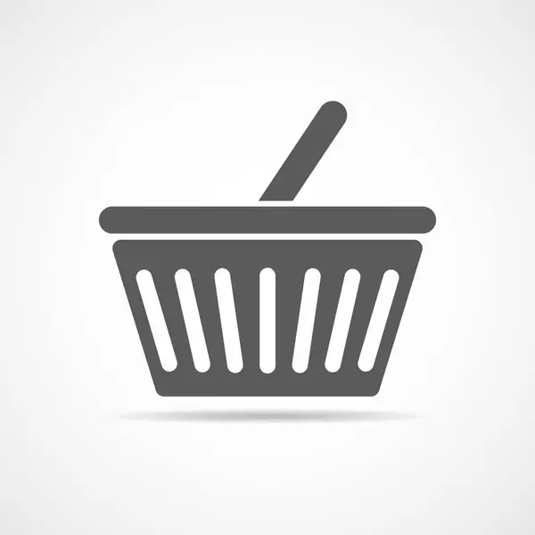 Shopping basket icon. Vector illustration — Stock Vector