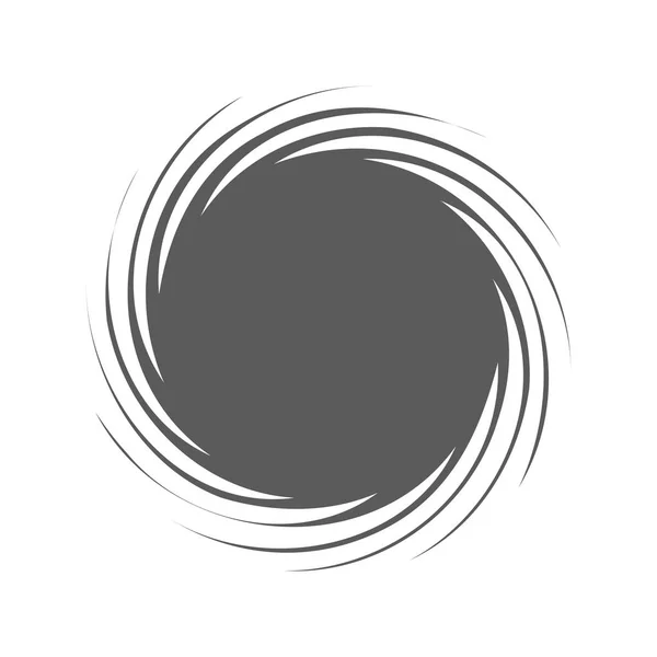 Icône tourbillon gris. Illustration vectorielle . — Image vectorielle