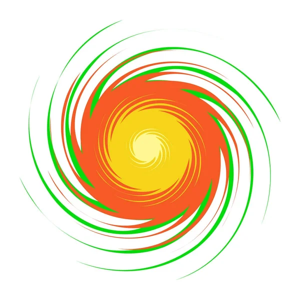 Icono de remolino colorido. Ilustración vectorial . — Vector de stock
