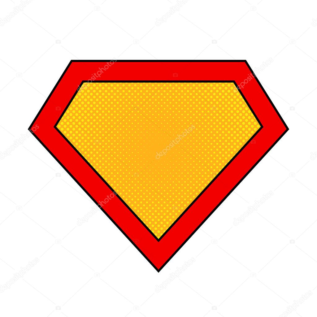 Superhero logo. Vector illustration.