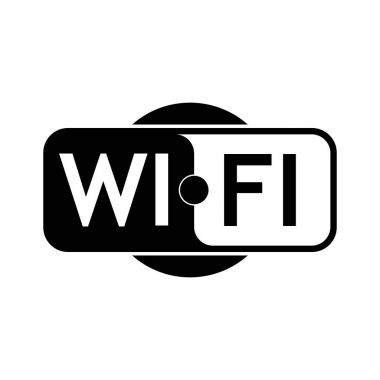 Ücretsiz WiFi işareti. Vektör çizim.