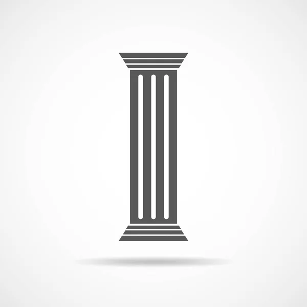 Antieke kolom pictogram. vectorillustratie — Stockvector